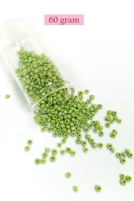 Kanyon Prime Dökme Cam Kum Boncuk (8/0) 3 mm - 60 Gram - Çimen Yeşili - BNC193