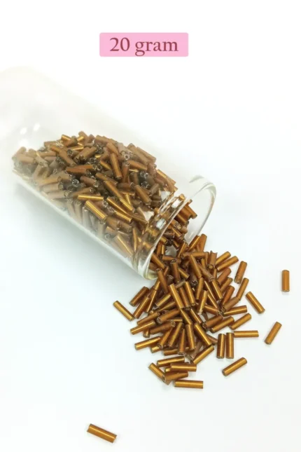 Kanyon Prime Uzun Boru Kesme Boncuk Çap 2mm Uzunluk 10 mm - 20 Gram - Gold - BNC248