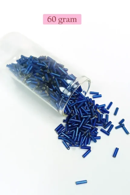 Kanyon Prime Uzun Boru Kesme Boncuk Çap 2mm Uzunluk 10 mm - 60 Gram - Lacivert - BNC272